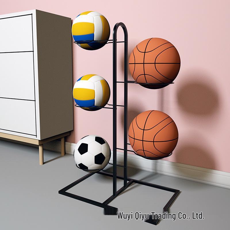 Gränsöverskridande Järnkonst Flerlagers Avtagbar Basketboll Förvaringsställ