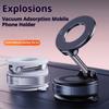 360° Rotating Auto Navigation Holder Vacuum Suction Cup Mechanical Phone Stand  Desktop