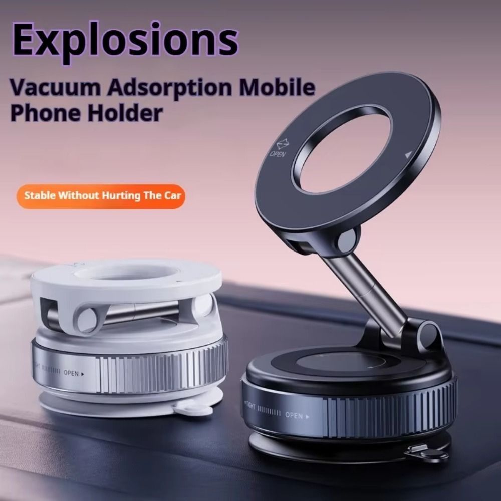 360° Rotating Auto Navigation Holder Vacuum Suction Cup Mechanical Phone Stand  Desktop