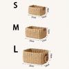 Woven Cosmetics Storage Basket Decorative Handmade Snacks Storage Containers Multi-functional Simple Paper Rope Basket Office