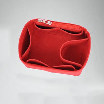 Mittlere Tasche aus Filz, Aufbewahrungstasche, Kosmetiktasche, Innentasche, Beuteltasche, Gemüsekorb-Einlage
