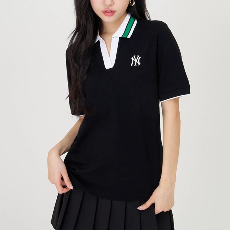 New MLB New York Yankees Polo Shirts Women's Black 3FPQB0343-50BKS