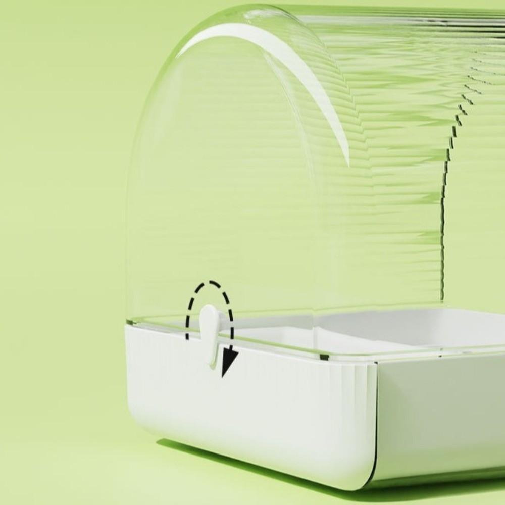 Bottom Drawer Parrot Bathtub Splash Proof Bird Birdbath Feeder Parrot Shower Box  Pet Supplies