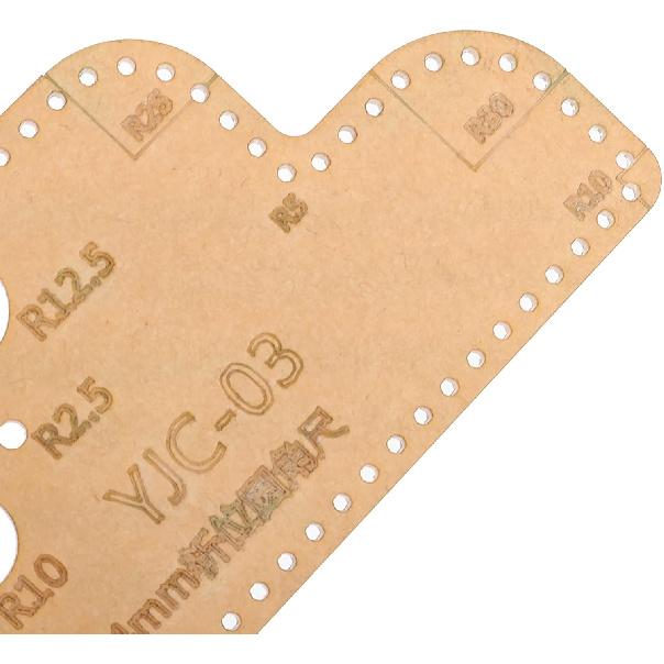 

4 шт. Шаблон для круглых углов, Акриловый шаблон для круглых углов из кожи, Вспомогательная режущая линейка-трафарет для изготовления поделок ручной работы