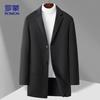 Men's MN302 Mid-Length Double-Faced Wool Blend Overcoat
