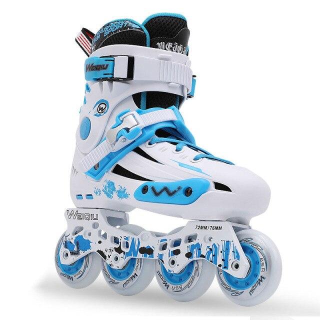 💰Kaufe 2021 Professionelle Schwarz Weiß Speed Inline Roller Skates Frau