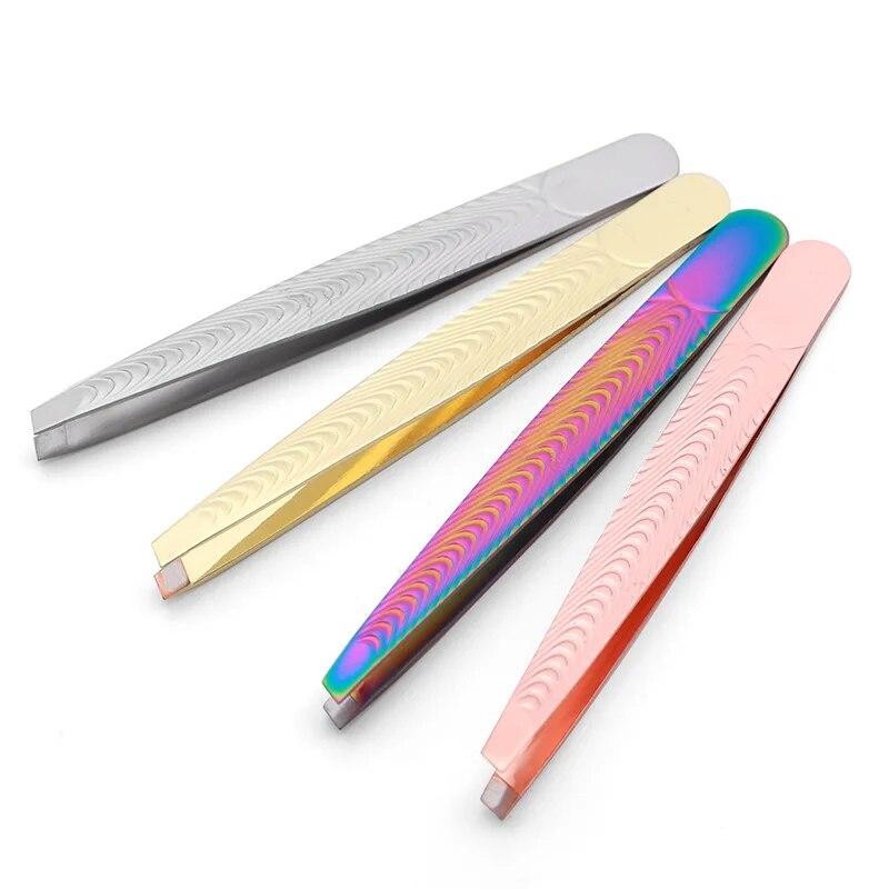 Eyebrows Tweezers Trimmer Professional Beard Eyelash Brow Hair Removal Plucker For Face Makeup Tool Man Or Women' Bag
