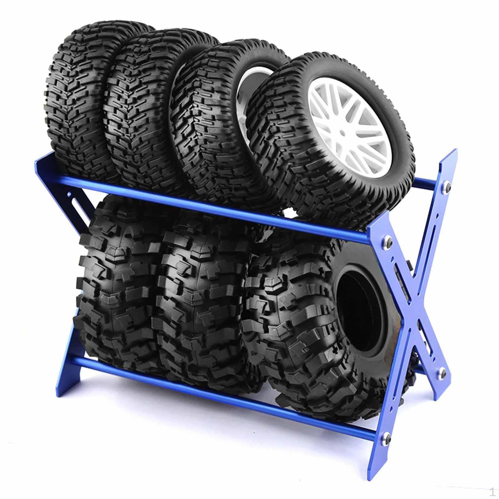 

RC Car Alloy Tires Rack Crawler Tire Wheel Rim Holder Display Metal Stand синій