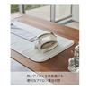 Yamazaki Jitsugyo 5683 Silicone Iron Mat with Iron Place, White, Approx. W109XD48XH1 (excluding handle) cm, Tower Tabletop, Easy Ironing Board