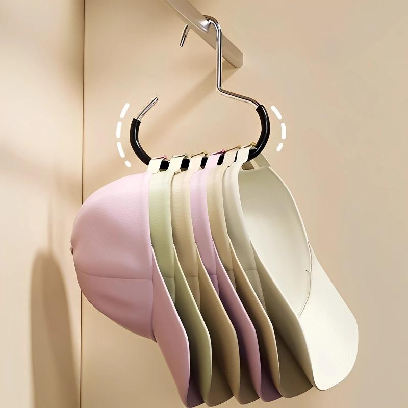 1/3/5Pcs Portable Closet Hat Hanger Rack Baseball Cap Organizer Scarf Towel Tie Storage Holder Home Organization Supplies
