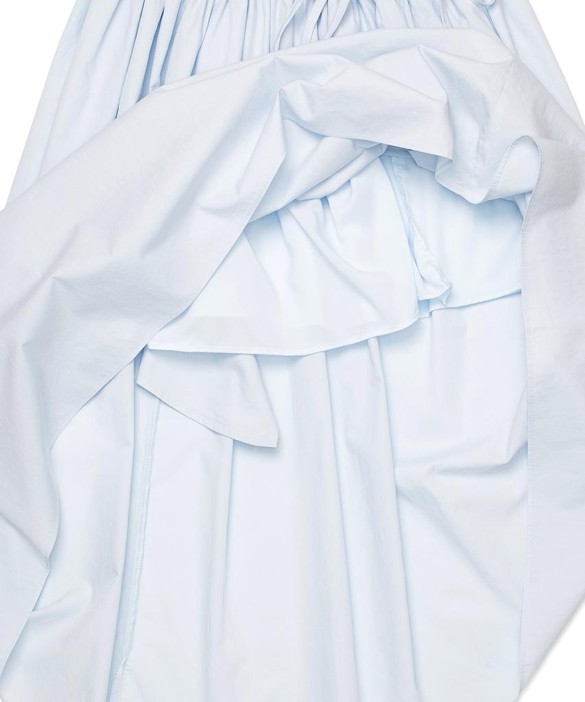 Cotton Bell String Banding Skirt - Sky Blue
