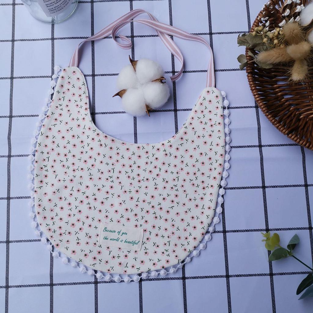 6-Layer Cotton Baby Bib - 360° Absorbent Gauze, Korean Style
