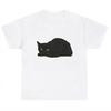 Black Cat Loaf Funny Kitten White TShirt