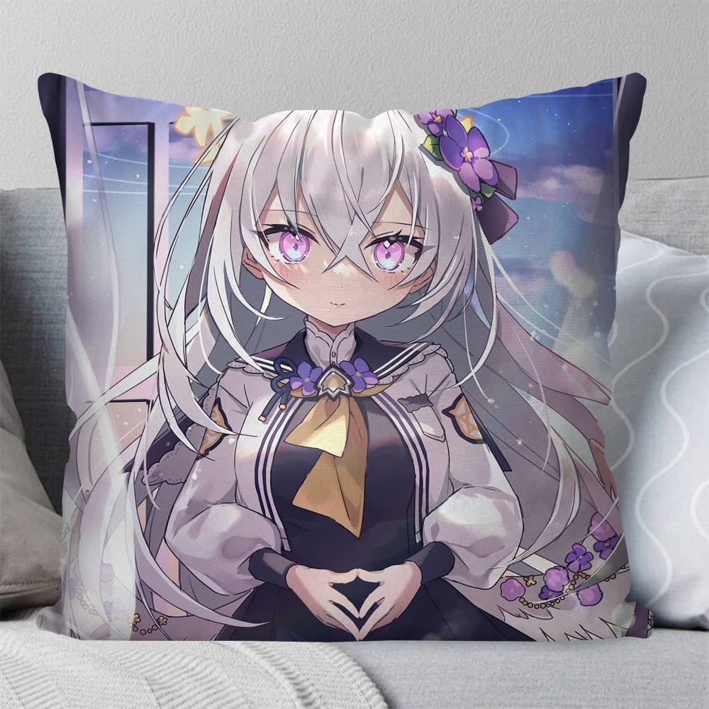 Blue Archive Shirasu Azusa Game Pillow Case Square Pillow Bedroom Sofa Leisure Comfort Cushion Car Living Room Home Decoration