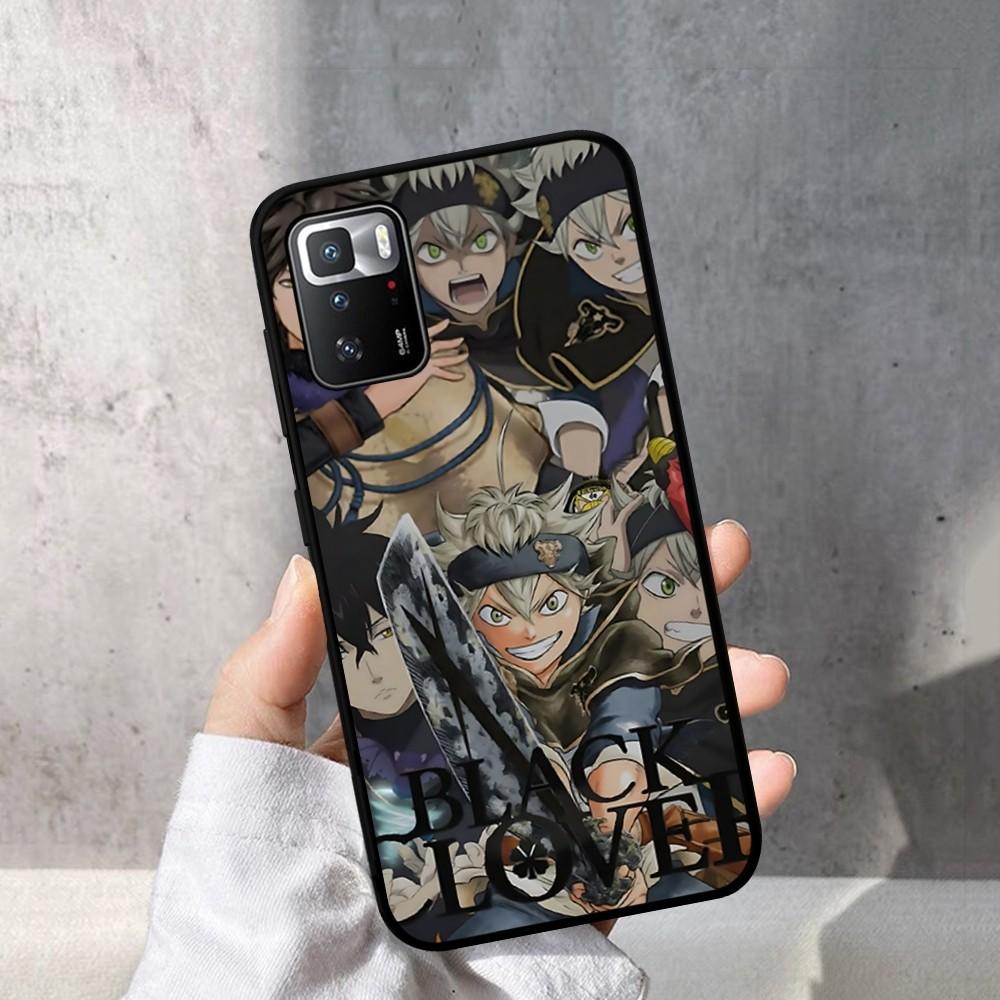 Black Clover Phone Case For Redmi Note 4 X 5 A 6 7 8 T 9 9S 10 11 11S 11Epro Poco M3 Pro