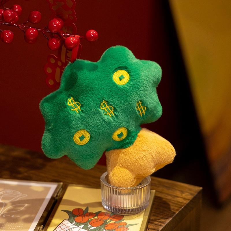 New Year Festive Plush Toys Gourd Ingots Dolls Fortune Tree Dolls and Fortune Dolls Fortune New Year Pendants