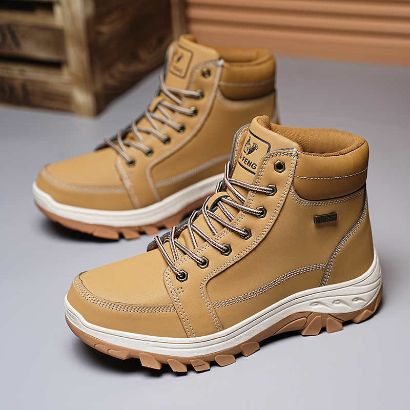 Snow Boots Non-slip Sole Cheap Shoes For Men Woven Golf Men Yellow Men's Sneakers Sport Tenes Special Use News Outing