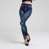 Butt-Lifting Super Elastic Butterfly Leggings - Denim Look