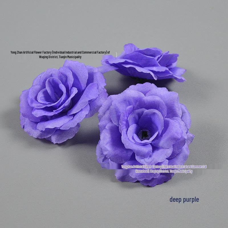 Decorazione Floreale a Forma di Rosa da 8CM per Pareti e Acconciature per Matrimoni ed Eventi