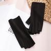 Half finger thermal gloves, heat storage German velvet windproof gloves, flexible writing mittens, cute girls' cold-proof gloves