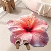Diatomaceous Earth Bath Mat Non-Slip Absorbent Floor Mat Easy To Clean Quick-Drying Irregular Floral Design Entrance Rug
