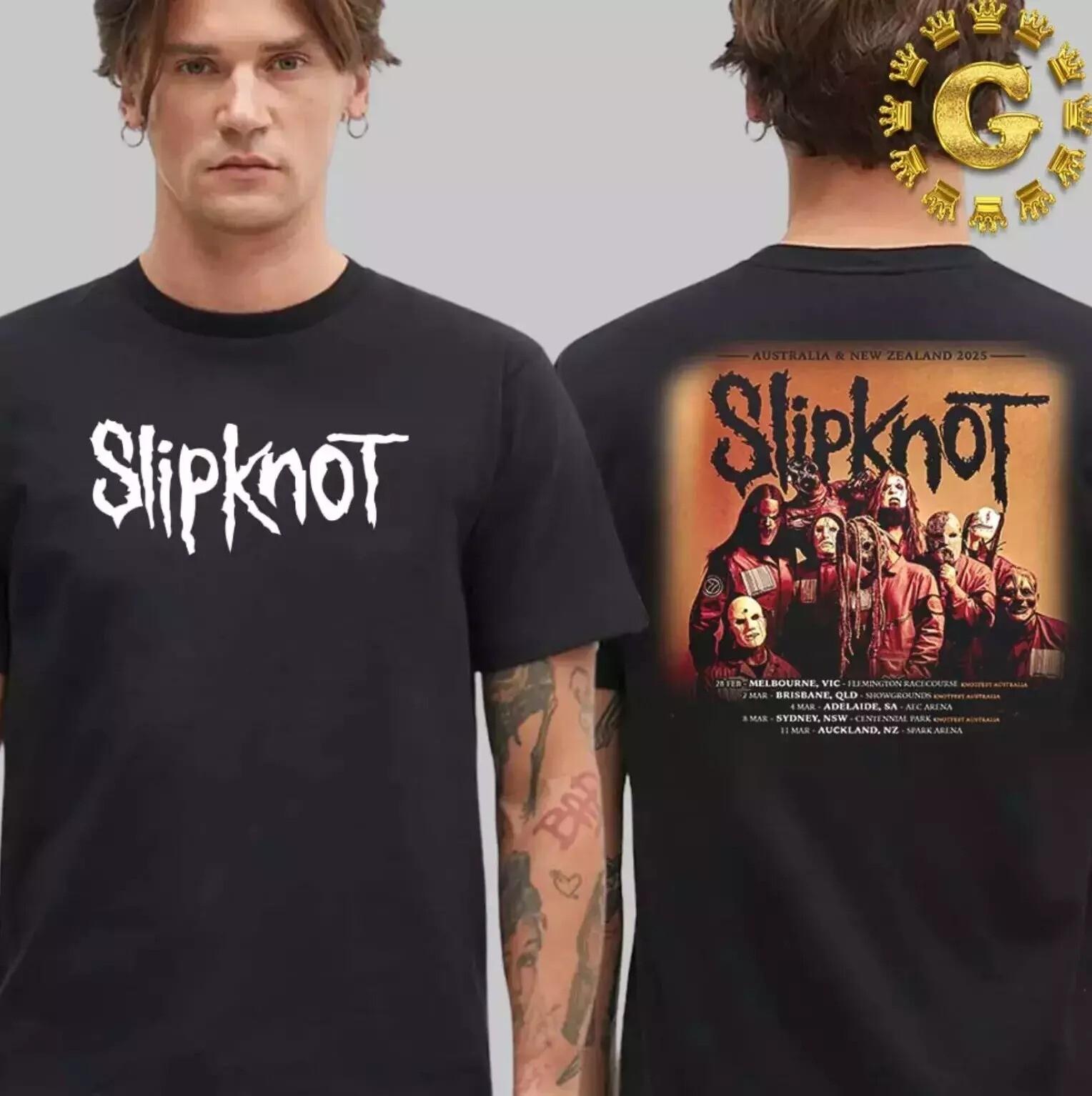 Slipknot Australia And New Zealand 2025 Tour Schedule List Dates T-Shirt S