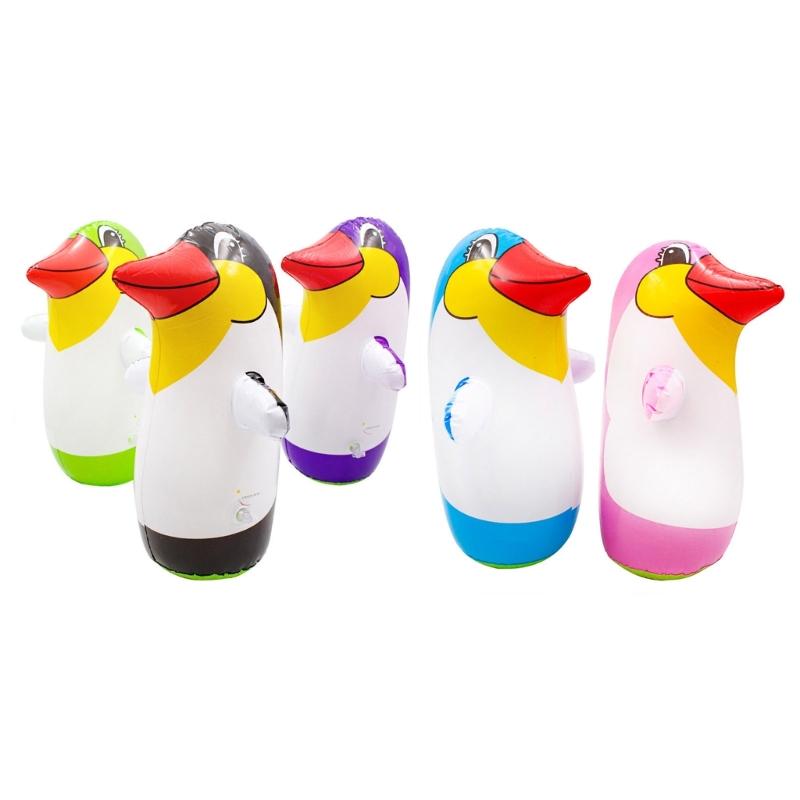 Inflatable Animal Toy Cute Penguin Toy Float Pool Animal Toy Funny Blow up Penguin Balloons for Kids Birthday Party