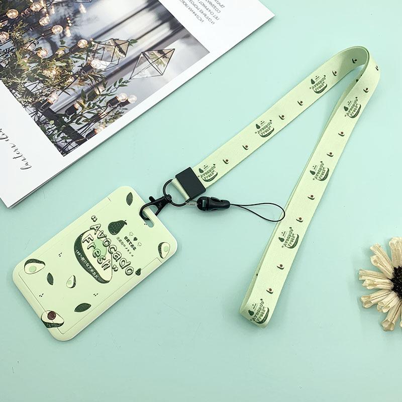 Fruit Card Holder, Cute Cartoon Card Holder, Student Campus Access Transfer Lanyard Card Holder, Applicable To Meal Card Bus Card Metro Card Bank Card