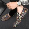 Men's Casual Shoes Low-Top Canvas Slip-on Black Sneakers In Promotion Non-leather Classic Original Size 44 Deals Retro Male Shoe