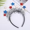Christmas Sequins Tinsel Star Shape Shinning Hair Hoop Women Makeup Headband for Festival Performances Hair Accessories