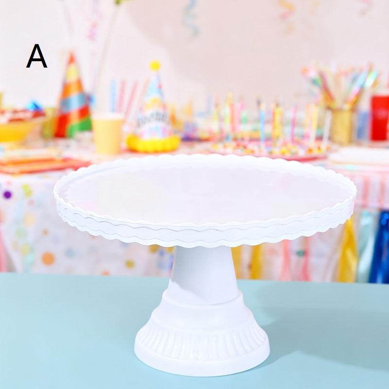 1 Stück Plastik-Kuchenständer Ausstellungsständer Dessert-Dekorationstablett für Hochzeit Geburtstag Küche Esszimmer Schreibtischzubehör