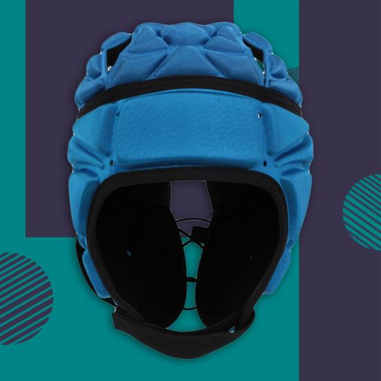 Sponge Padded Headgear Adjustable Shock Absorption Protective Soft Football Helmet for Roller Skating