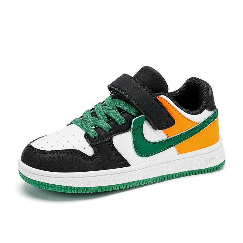 2025 Autumn Genuine Leather Skate Shoes - Breathable Casual Sports Shoes for Boys & Girls, Middle & Big Kids