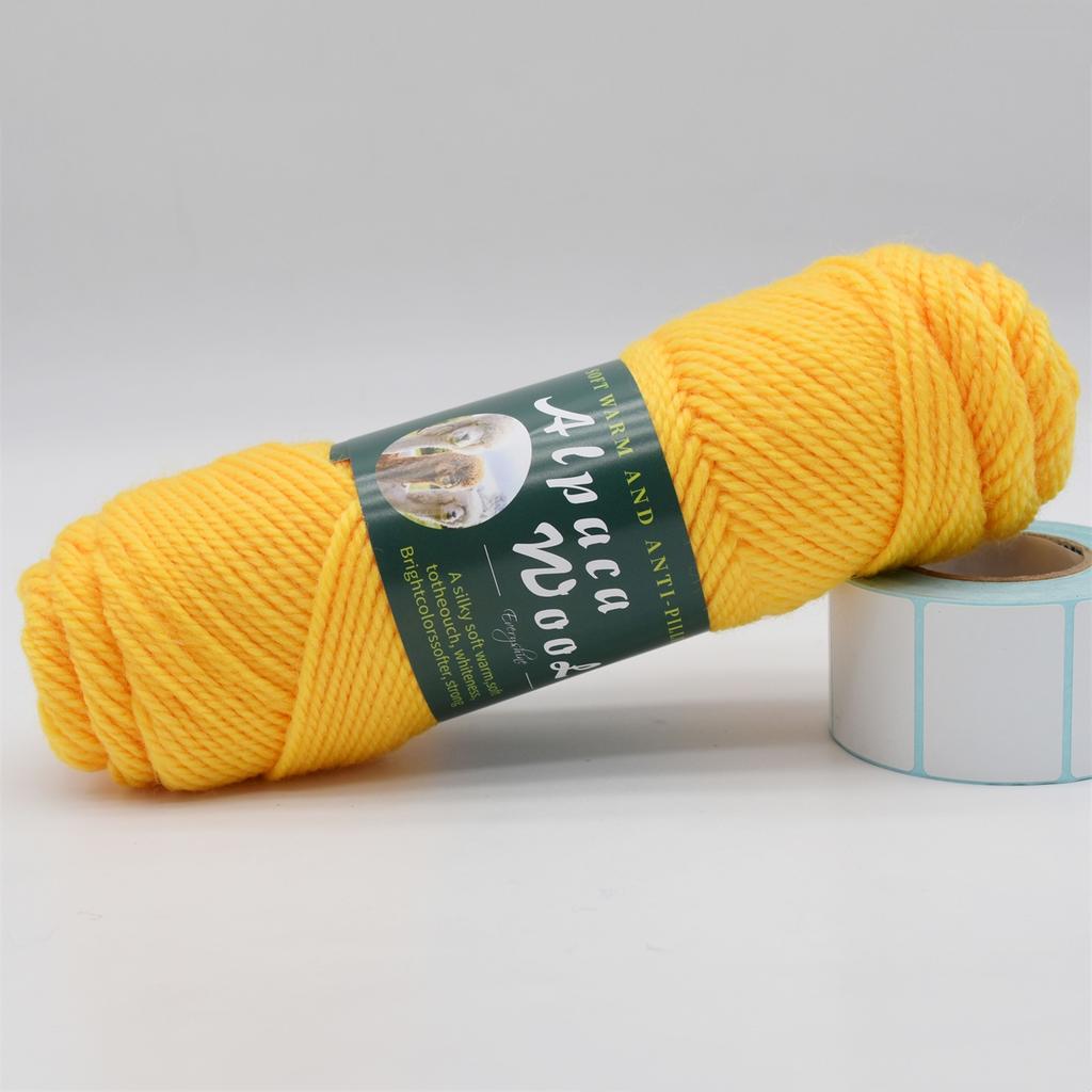 3 Knäuel Alpakawolle Garn 100g/Knäuel, 110m/Knäuel Mehrfarbig Weich & Warm Strick- Häkelgarn für Pullover, Schals, Mützen – 3,5-4,5mm Nadeln/Häkelnadeln