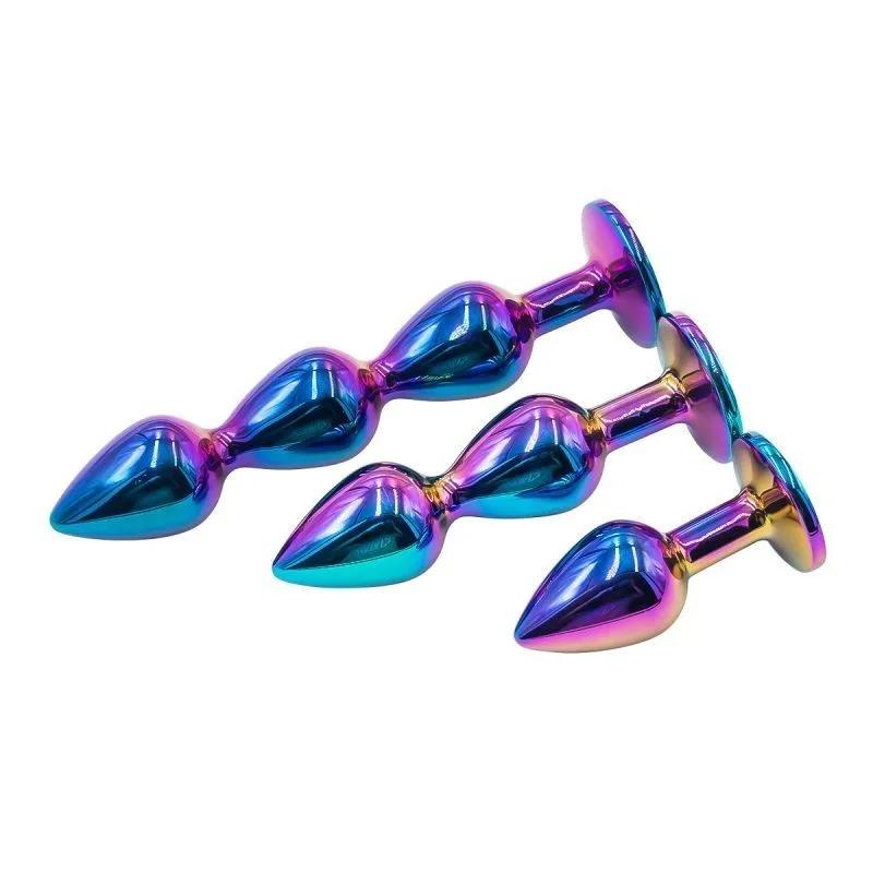 Biluțe Anale Metalice Noi Margele Dop Anal Jucărie Sexuală pentru Femei Dop Anal Dildo Sextoy Jucării Distractive Sextoy Anal Sexy Adult Bărbat