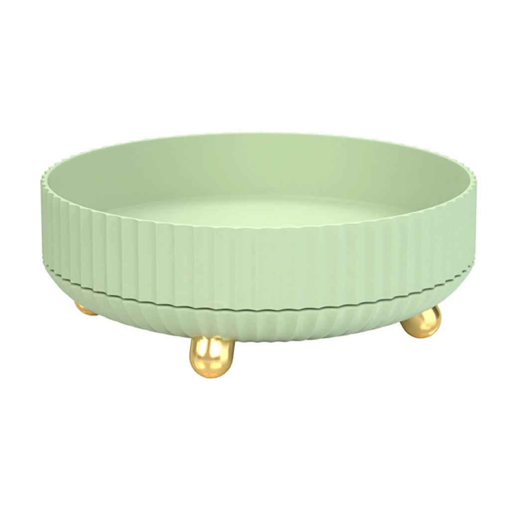 360 Rotation Non-Skid Spice Rack Pantry Cabinet Turntable with Wide Base Storage Bin Rotating Organizer for Kitchen Bathroom