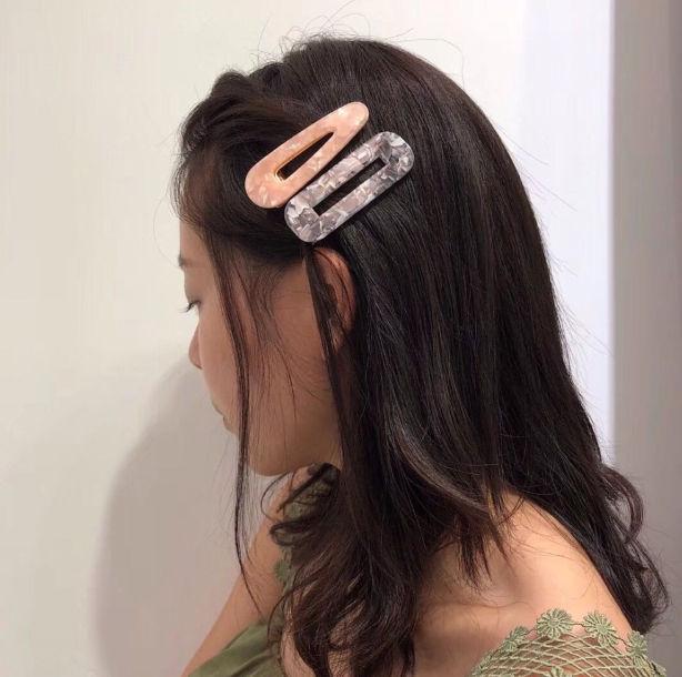 Popular Fashion Acetate Sweet Hairpins Girls Hair Clips Pin Barrette Accessories For Women Lady Hairclip Hairgrip Headwear