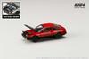 Toyota Sprinter Trueno GT APEX JDM Style Carbon Motorhaube 1/64 (AE86) Rot schwarz