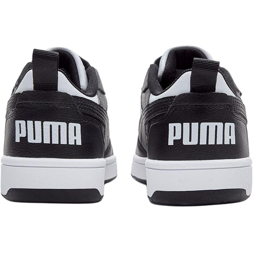 Puma Rebound V6 Lo Ac Versatile Comfortable Low-Top Kids Skate Shoes Kids Sneaker Black White 404316-01