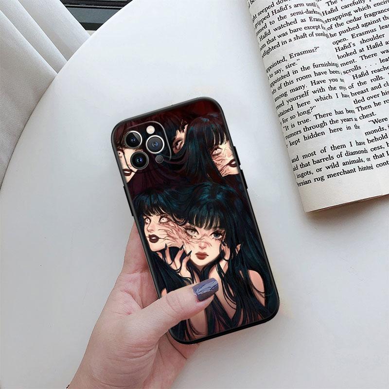 Junji Ito Tomie New High-End Cover Phone Case for iPhone 16 15 14 13 Pro Max Plus Mini