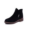 Women's Autumn/Winter Velvet Martin Boots - British Style, Retro Chic, Versatile Short Boots for Students and Riders.