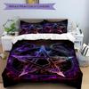 3pcs Witchcraft Symbol Bedding Set, Includes Without Pillow Inserts, Soft Comfortable Bedding Set,All-Season Use a0924041