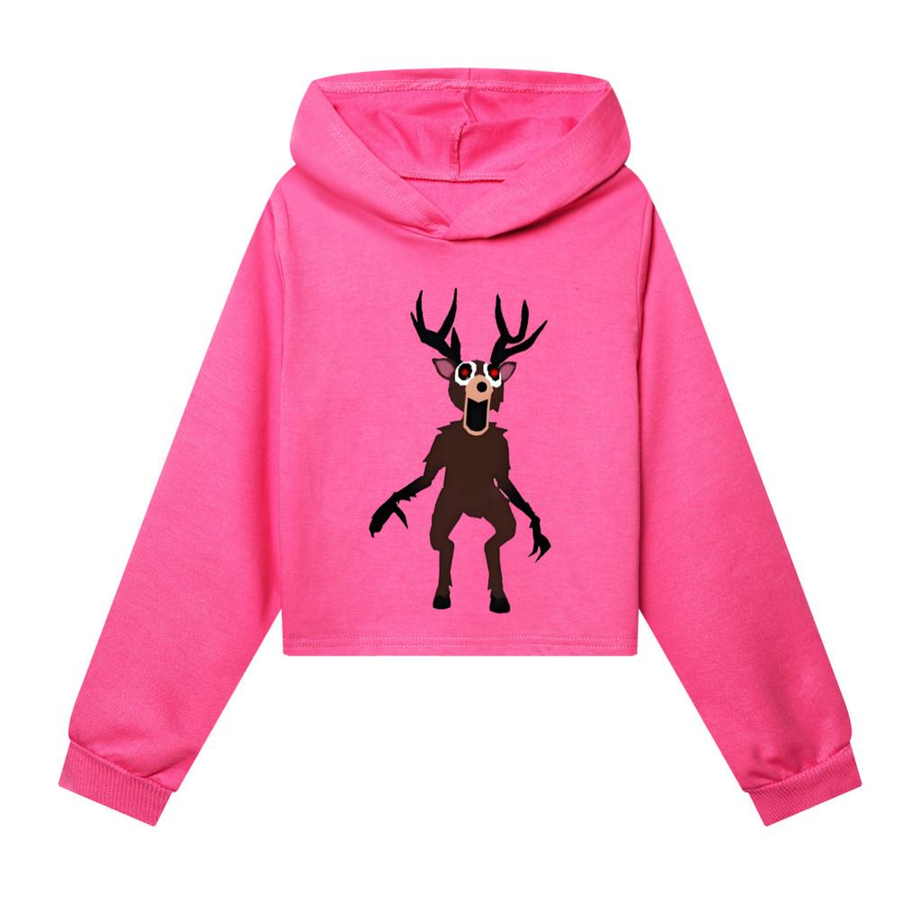 

Детские Девочки 99 Ночей в Лесу Принт Повседневный Толстовка с Длинными Рукавами и Капюшоном Топ 170cm розы красного