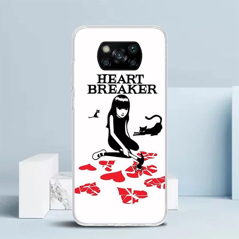Comics Emily The Strange Soft Cover for Xiaomi Poco F7 Ultra X7 X6 X5 Pro M7 Phone Case Redmi 15 15C 13 13C 12 12C 10 10C Print