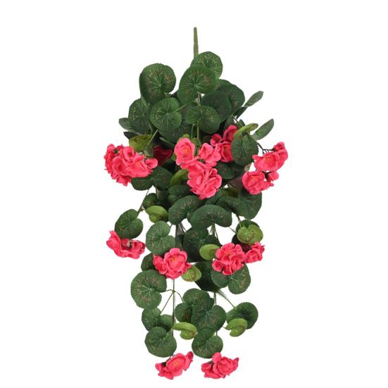 

Подвесная искусственная Malus Spectabilis 11 веток Устойчивый к УФ-лучам Реалистичный искусственный цветок Свадебная вечеринка В помещении На открытом воздухе Сад Настенный декор Искусственный цветок розы красного