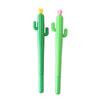 Office School Supplies Creative Flowering Cactus Shape Creative Gel Pen Black Student Kawai Stationery Wholesale Prize Gifts