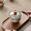 Chinese Ceramic Dunhuang Gaiwan Tea Set (4-Piece Gift Set)