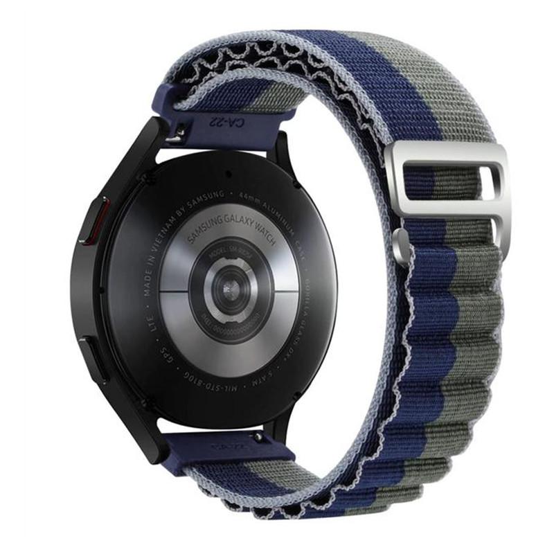 

For Realme Watch 3/Huami Amazfti GTR 4/GTR 4 Pro Replacement Nylon Smartwatch Band 22mm Universal Adjustable Wrist Strap Moss Green