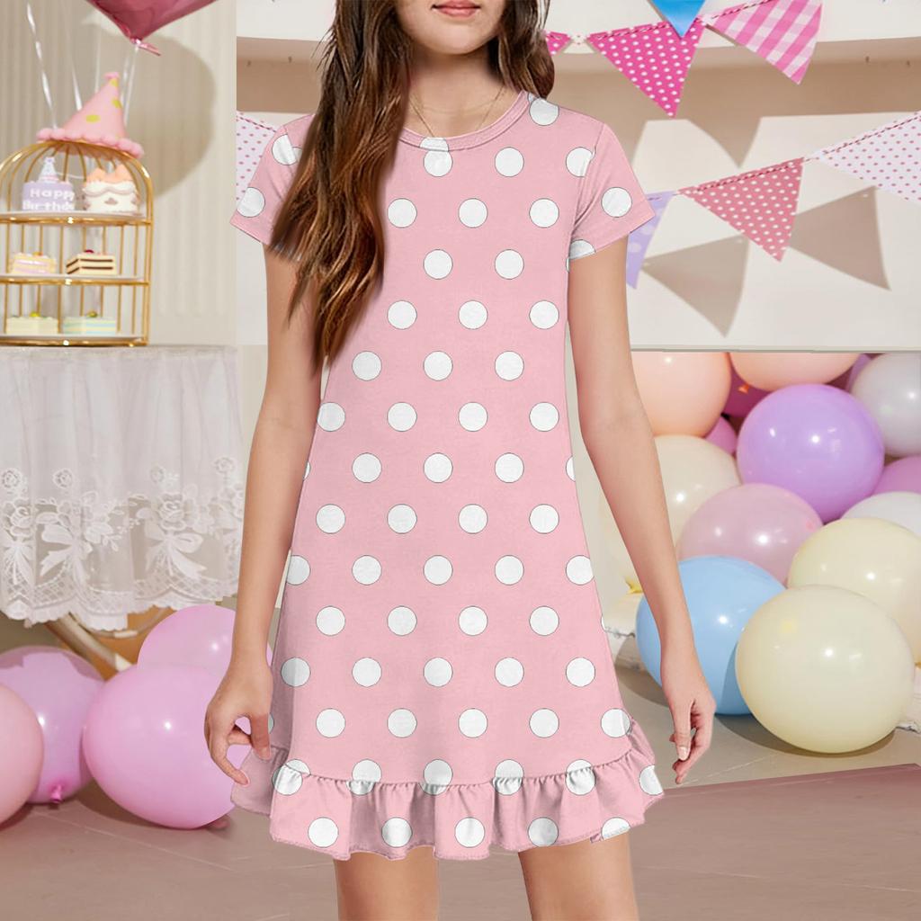 Girls' Pocket Dress - Short Sleeve Loungewear