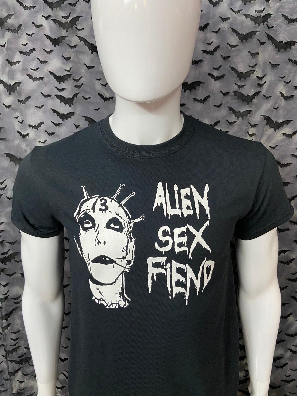 Alien Sex Fiend Gothic Deathrock Batcave Horror Punk Unisex T Shirt Tee M